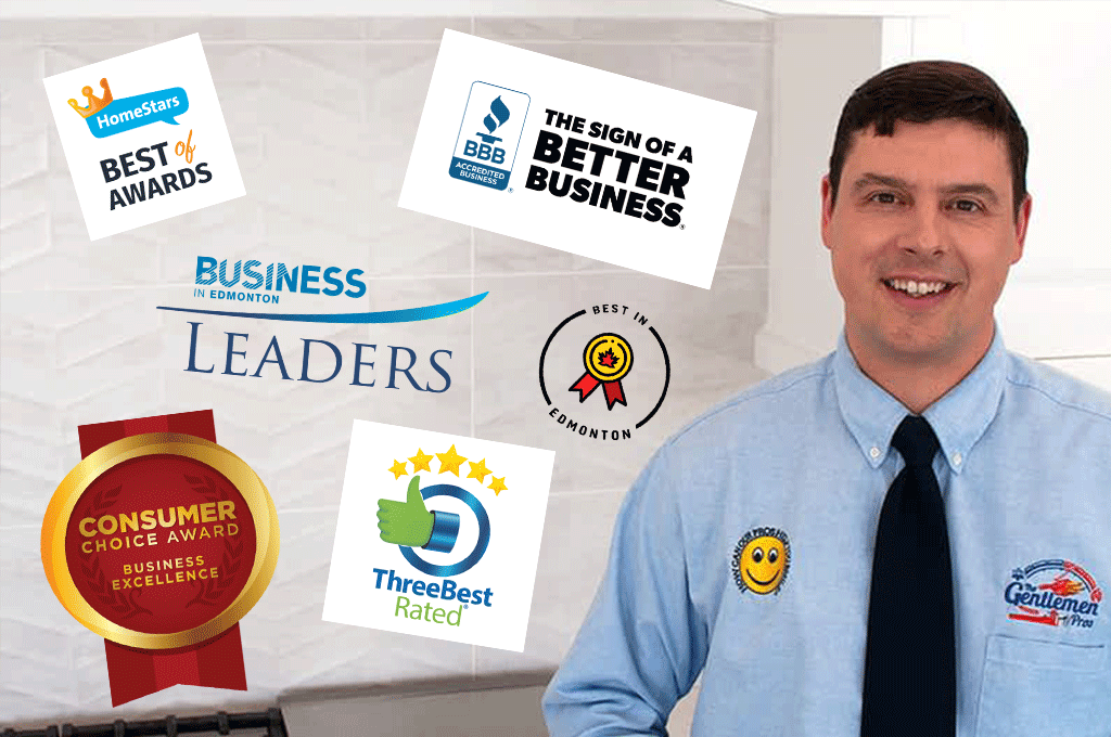 Plumbing technician working