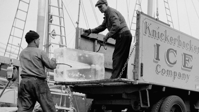 Old Fashioned Ice Truck