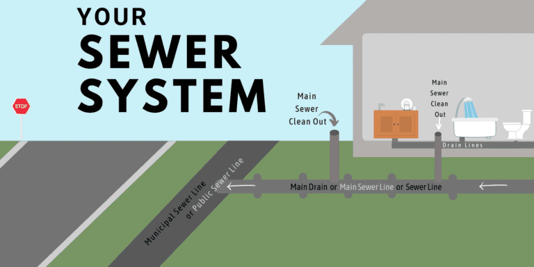 Residential Sewer System Diagram