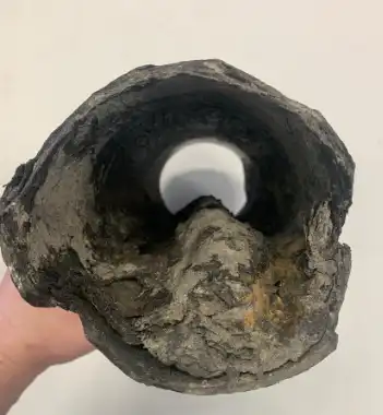 Orangeburg, black pipe or no-corrode sewer pipe collapse