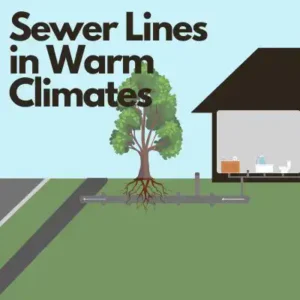 Sewer lInes in warm climates diagram