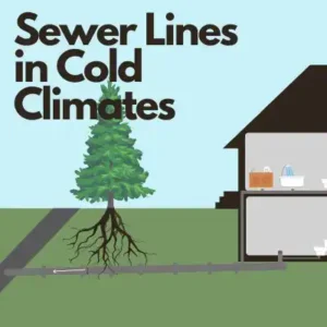 Sewer lInes in cold climates diagram