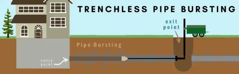 Trenchless pipe bursting is less invasive than excavation