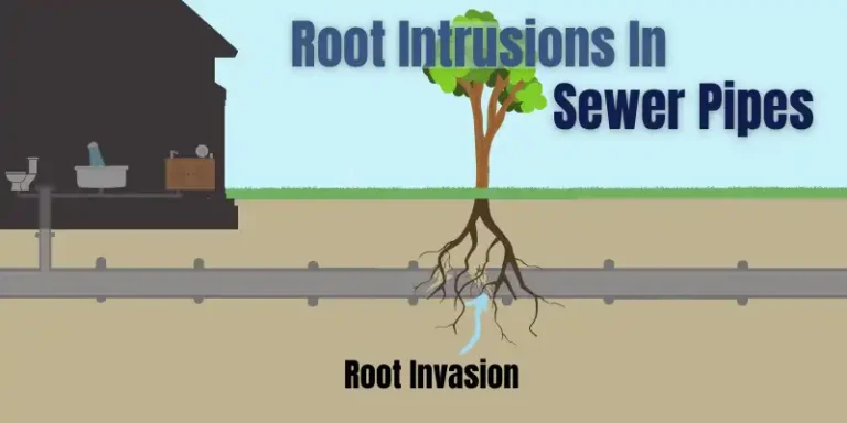 Roots intrusion in main sewer line